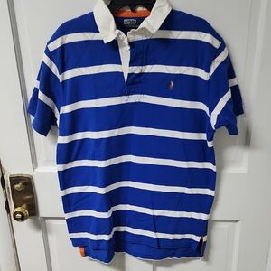 Polo Ralph Lauren Blue and White Striped Polo Shirt